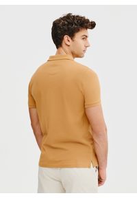 Pako Lorente - PAKO LORENTE – Gładki t-shirt polo w pomarańczowym kolorze. Okazja: na co dzień. Typ kołnierza: polo. Kolor: czerwony, biały, pomarańczowy. Materiał: bawełna. Wzór: gładki. Styl: casual #4