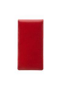 Wittchen - Etui na karty kredytowe skórzane pionowe czerwone. Kolor: czerwony. Materiał: skóra