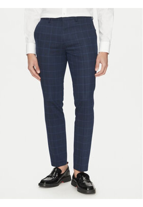Hugo - HUGO Garnitur Arti/Hesten232X 50535473 Granatowy Extra Slim Fit. Kolor: niebieski. Materiał: syntetyk