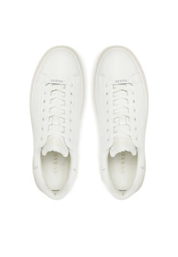 Guess Sneakersy FMJLBA LEA12 Biały. Kolor: biały. Materiał: skóra