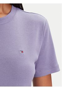 TOMMY HILFIGER - Tommy Hilfiger T-Shirt New Cody WW0WW40587 Fioletowy Slim Fit. Kolor: fioletowy. Materiał: bawełna #3