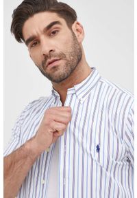 Polo Ralph Lauren koszula męska slim z kołnierzykiem button-down. Typ kołnierza: button down, polo. Materiał: tkanina. Długość rękawa: długi rękaw. Długość: długie #5