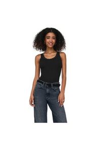 only - ONLY Top Sara 15345994 Czarny Slim Fit. Kolor: czarny. Materiał: bawełna #2