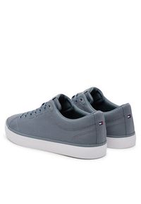 TOMMY HILFIGER - Tommy Hilfiger Tenisówki Th Hi Vulc Low Core Canvas FM0FM05396 Szary. Kolor: szary. Materiał: materiał #6