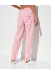 LOVE SHACK FANCY - Różowe spodnie Barrett. Kolor: różowy, wielokolorowy, fioletowy. Materiał: dzianina. Wzór: aplikacja #2
