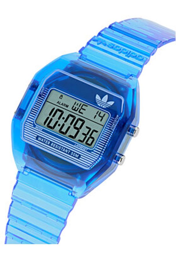 Adidas - adidas Zegarek AO Street Digital Two Crystal AOST25537 Niebieski. Kolor: niebieski. Styl: street