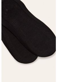 Calvin Klein - Stopki (2-pack). Kolor: czarny. Materiał: bawełna, materiał, poliamid, elastan. Wzór: gładki #2