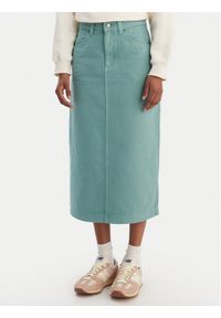 Quiksilver Spódnica jeansowa Mason EQWWK03027 Turkusowy Regular Fit. Kolor: turkusowy. Materiał: bawełna #1