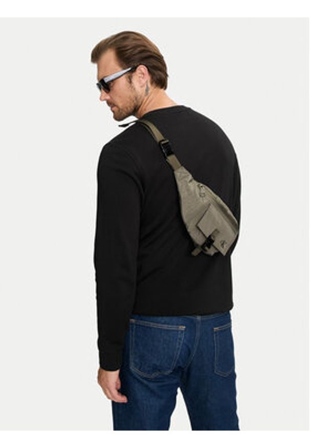 Calvin Klein Jeans Saszetka nerka Qulited WestbaG38 K50K512168 Zielony. Kolor: zielony. Materiał: materiał