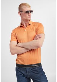 Emporio Armani - Polo męskie EMPORIO ARMANI. Typ kołnierza: polo