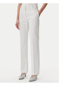 Hugo - HUGO Spodnie materiałowe Hambori 50537747 Biały Slim Fit. Kolor: biały. Materiał: syntetyk #1