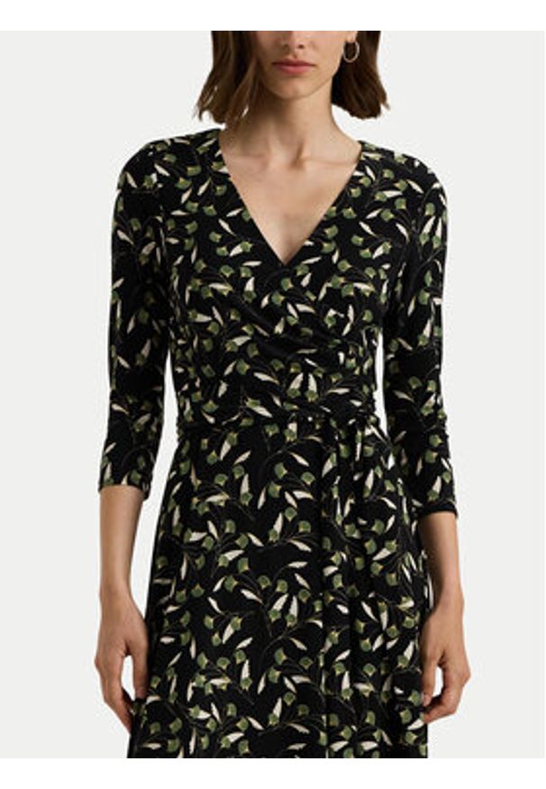 Lauren Ralph Lauren - LAUREN RALPH LAUREN Sukienka codzienna 250951823001 Zielony Regular Fit. Okazja: na co dzień. Kolor: zielony. Materiał: syntetyk. Typ sukienki: proste. Styl: casual