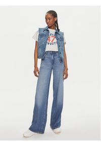 Wrangler Jeansy World Wide 112352301 Niebieski Wide Leg. Kolor: niebieski