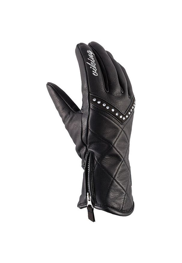 Viking - Rękawice narciarskie skórzane damskie Vikin Kira. Kolor: czarny. Materiał: skóra. Sezon: zima. Sport: narciarstwo