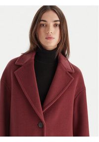 MAX&Co. Płaszcz wełniany 2526016023200 Bordowy Regular Fit. Kolor: czerwony. Materiał: wełna #6