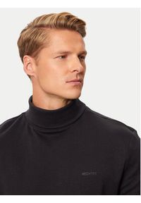 Hechter Paris Golf 75001 142905 Czarny Regular Fit. Typ kołnierza: golf. Kolor: czarny. Materiał: bawełna #3