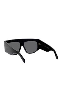 CELINE - Czarne okulary przeciwsłoneczne ze zdobieniem. Kolor: czarny. Wzór: aplikacja #2