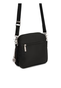 Kazar - Miejska torebka listonoszka z tkaniny. Kolor: czarny. Wzór: jednolity. Materiał: skórzane #2