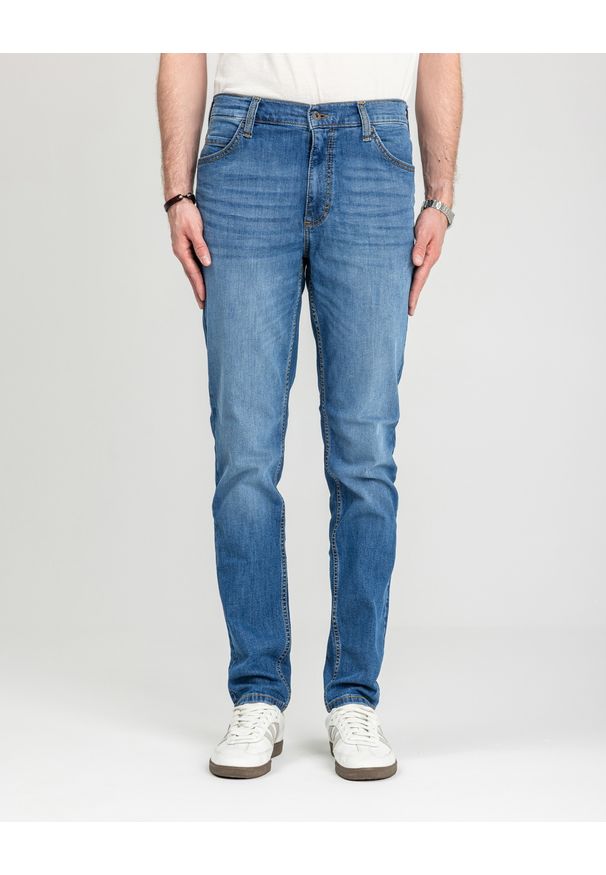 Męskie Spodnie Jeansowe Mustang Style Tramper Tapered Denim Blue 1018016 5000 623