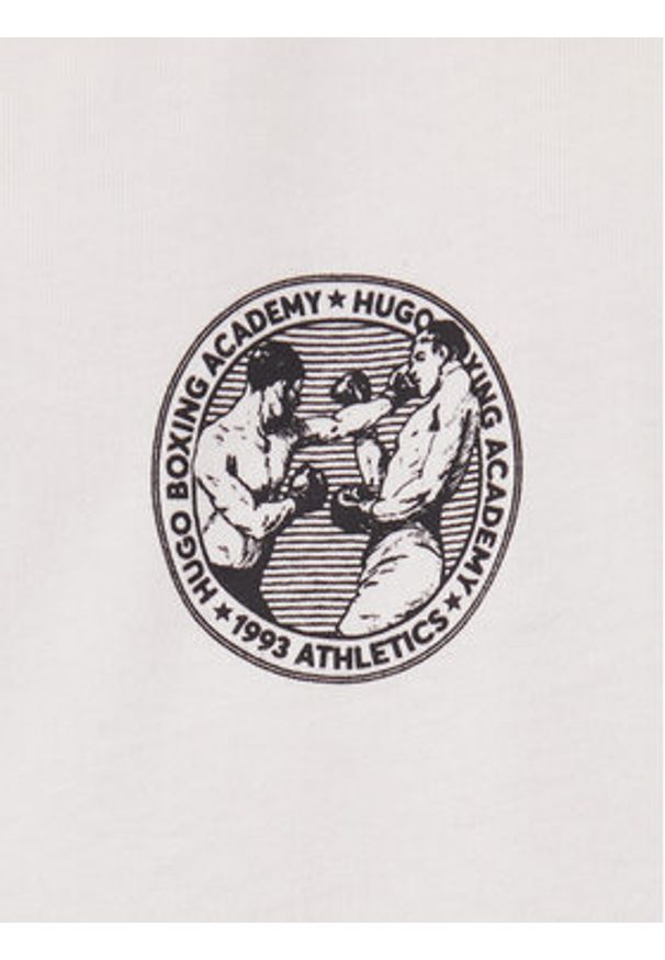 Hugo - HUGO T-Shirt Dwresto 50542366 Biały Regular Fit. Kolor: biały. Materiał: bawełna