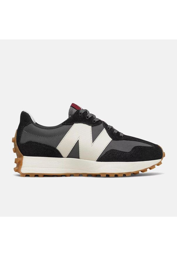 Buty Kobieta New Balance 327 czarny. Okazja: na co dzień. Kolor: czarny. Materiał: guma, tkanina, zamsz