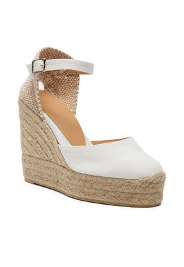 Castañer Espadryle Carol/8Ed/001 020975 Biały. Kolor: biały. Materiał: materiał