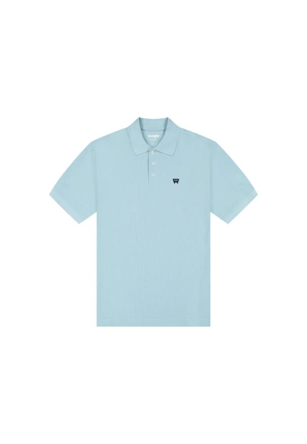 Wrangler - MESKA KOSZULKA WRANGLER POLO SHIRT FORGET ME NOT 112378001. Typ kołnierza: polo