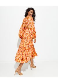 ZIMMERMANN - Pomarańczowa sukienka Mae. Kolor: pomarańczowy. Materiał: jedwab. Długość: midi #6