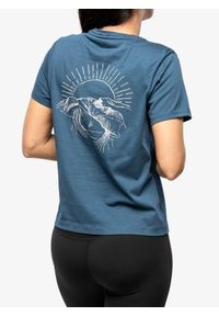 Koszulka damska Inov-8 Graphic Tee SS Skiddaw. Kolor: niebieski