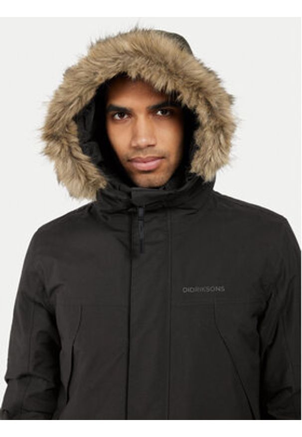 Didriksons Kurtka zimowa Rick 505475 Czarny Regular Fit. Kolor: czarny. Materiał: syntetyk. Sezon: zima