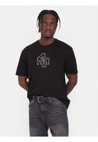 Guess T-Shirt M5BI76 I3Z14 Czarny Relaxed Fit. Kolor: czarny. Materiał: bawełna