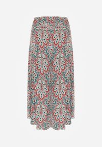 Renee - Czerwone Spodnie z Gumką w Pasie i Szerokimi Nogawkami z Wiskozy Adotria. Kolor: czerwony. Materiał: wiskoza #4