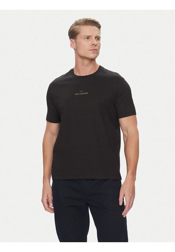 PAUL & SHARK - Paul&Shark T-Shirt C0P1240 Czarny Regular Fit. Kolor: czarny. Materiał: bawełna