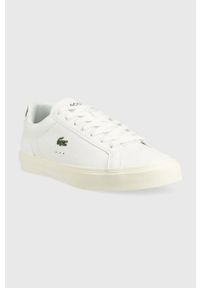 Lacoste sneakersy LEROND PRO kolor biały 44CFA0014. Nosek buta: okrągły. Kolor: biały. Materiał: guma #2