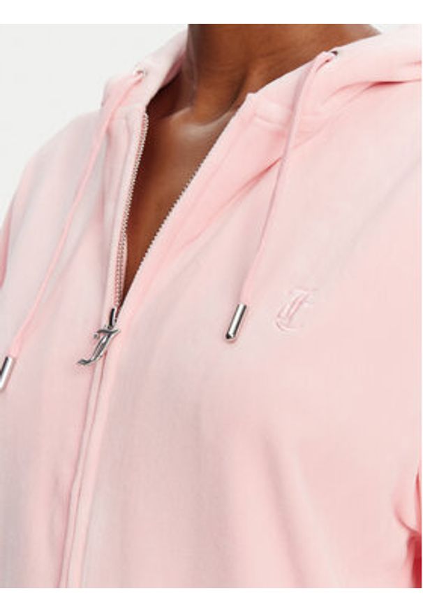 Juicy Couture Bluza Halan JCWAS24342 Różowy Oversize. Kolor: różowy. Materiał: syntetyk