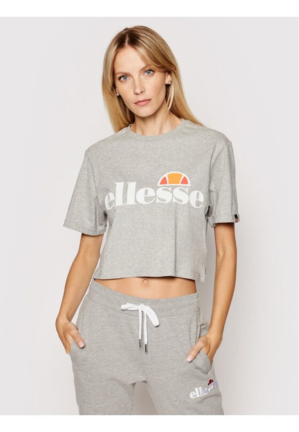 Ellesse T-Shirt Alberta SGS04484 Szary Regular Fit. Kolor: szary. Materiał: bawełna