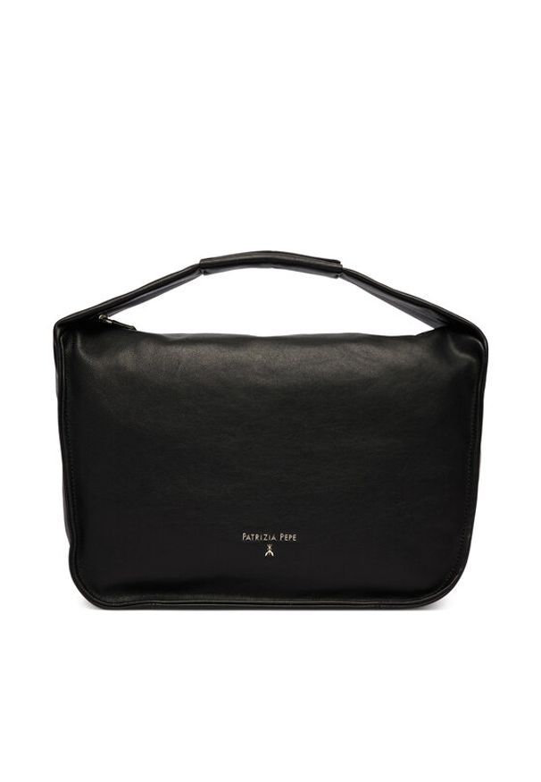 Patrizia Pepe Torebka 8B0314/L177-K103 Czarny. Kolor: czarny. Materiał: skórzane