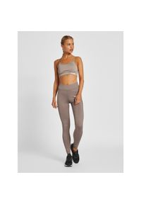 Damskie legginsy mid-rise Hummel MT Chipo. Kolor: szary, zielony, wielokolorowy. Sport: fitness