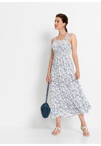 bonprix - Sukienka midi. Kolor: biały. Długość: midi #2