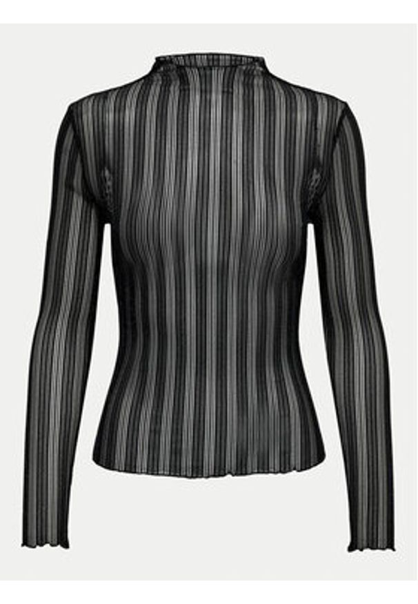 JDY Bluzka Vivy 15301743 Czarny Slim Fit. Kolor: czarny. Materiał: syntetyk