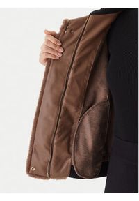 LOLA CASADEMUNT Kurtka przejściowa LF2501014 Brązowy Regular Fit. Kolor: brązowy. Materiał: syntetyk #5