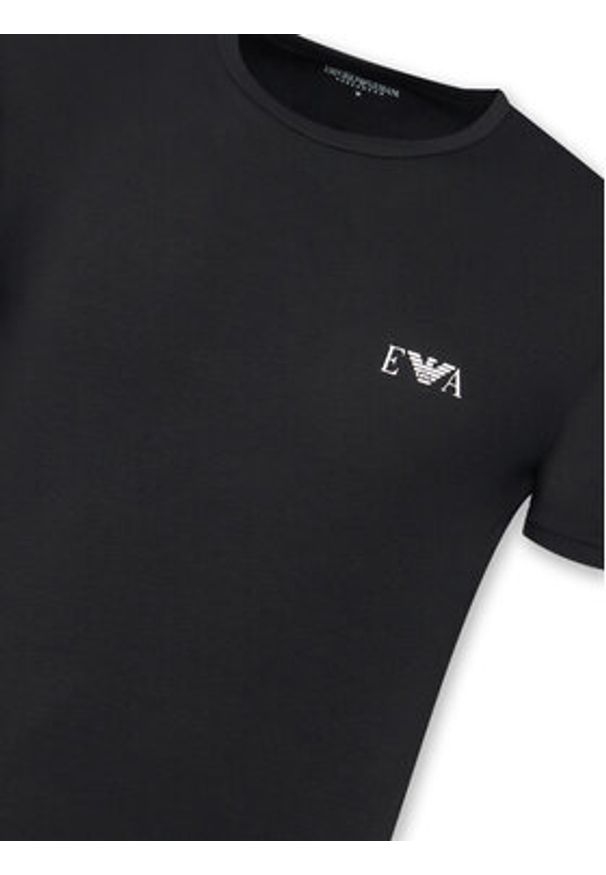Emporio Armani Underwear Komplet 2 t-shirtów EM001849 AF14131 MC005 Czarny Fitted Fit. Kolor: czarny. Materiał: bawełna