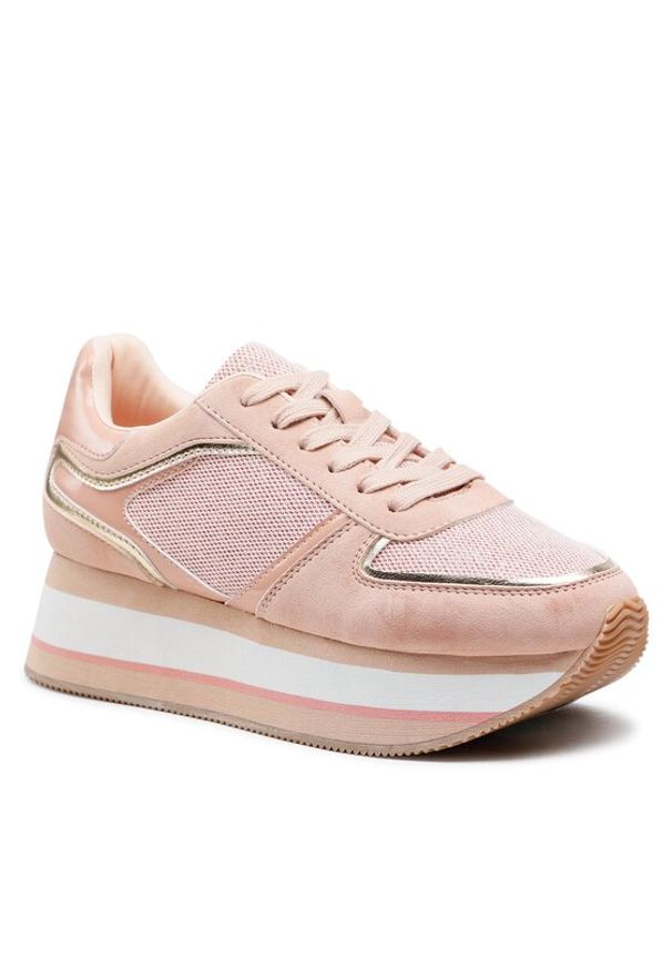 Clara Barson Sneakersy WS22266-01 Różowy. Kolor: różowy. Materiał: skóra