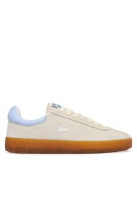 Lacoste Sneakersy Baseshot 51SFA0083 40F Kremowy. Kolor: kremowy. Materiał: skóra, zamsz #1