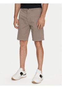 BOSS - Boss Szorty materiałowe Chino-Slim-Shorts 50513035 Brązowy Slim Fit. Kolor: brązowy. Materiał: bawełna #1