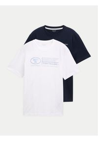 Tom Tailor Komplet t-shirtów 1047047 Kolorowy Regular Fit. Materiał: bawełna. Wzór: kolorowy
