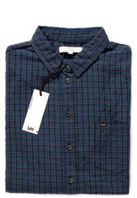 Lee - KOSZULA LEE ONE POCKET SHIRT MIDNIGHT NAVY L46BRCMA 112110824. Materiał: materiał