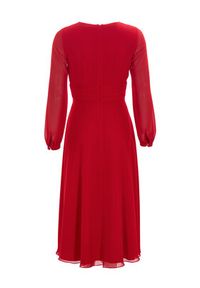 Swing Sukienka koktajlowa 5AI09000 Czerwony Regular Fit. Kolor: czerwony. Materiał: syntetyk. Styl: wizytowy #4