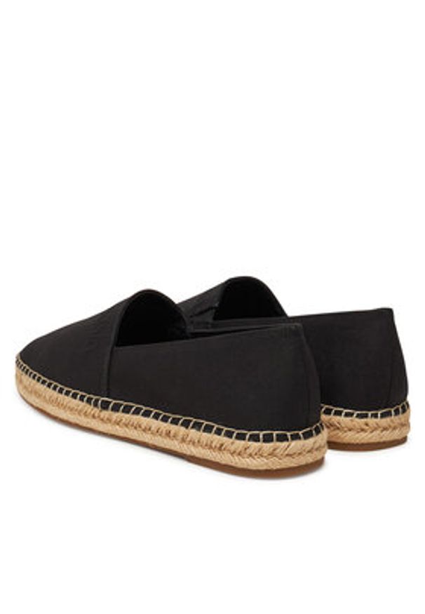 Calvin Klein Espadryle Espadrille Cv Logo HM0HM01808 Czarny. Kolor: czarny. Materiał: materiał