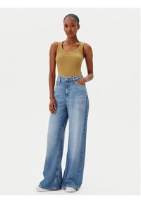 BOSS Top C_Ematite 50504245 Beżowy Slim Fit. Kolor: beżowy. Materiał: bawełna #3